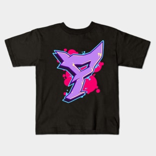 Letter P -  Graffiti Street Art Style Kids T-Shirt